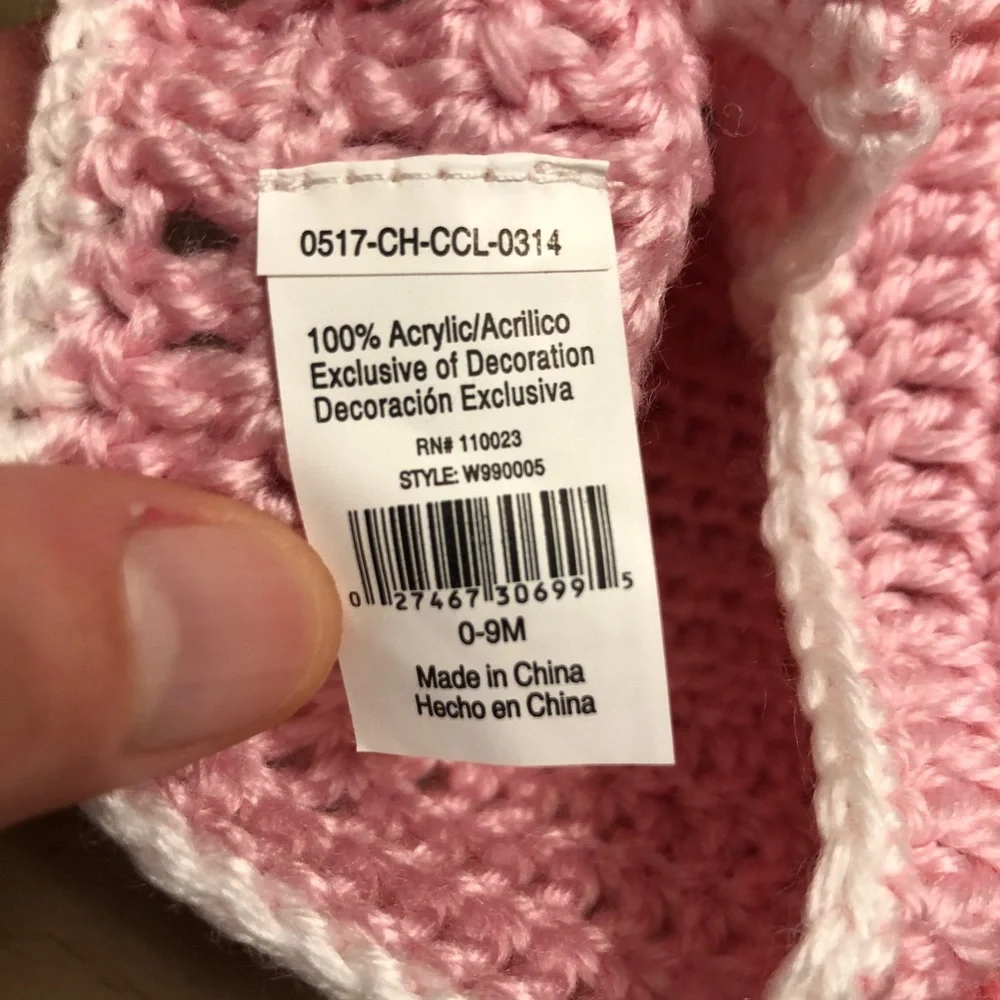 Pink Crochet Baby Hat and Diaper Cover Set